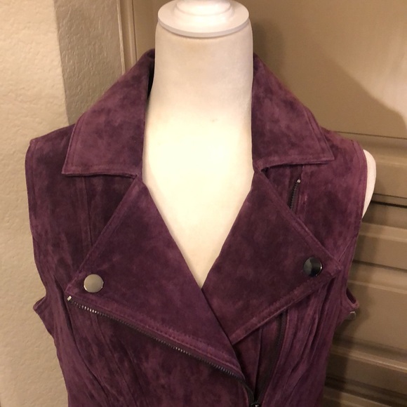 NEW Hal Rubinstein washable suede vest - Picture 2 of 14